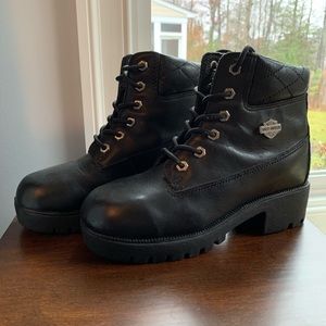 Harley Davidson motorcycle riding boots